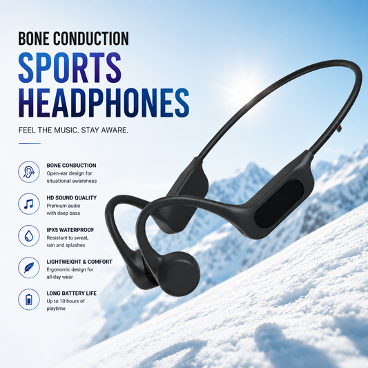 Bluetooth 5.4 Bone Conduction Headphones