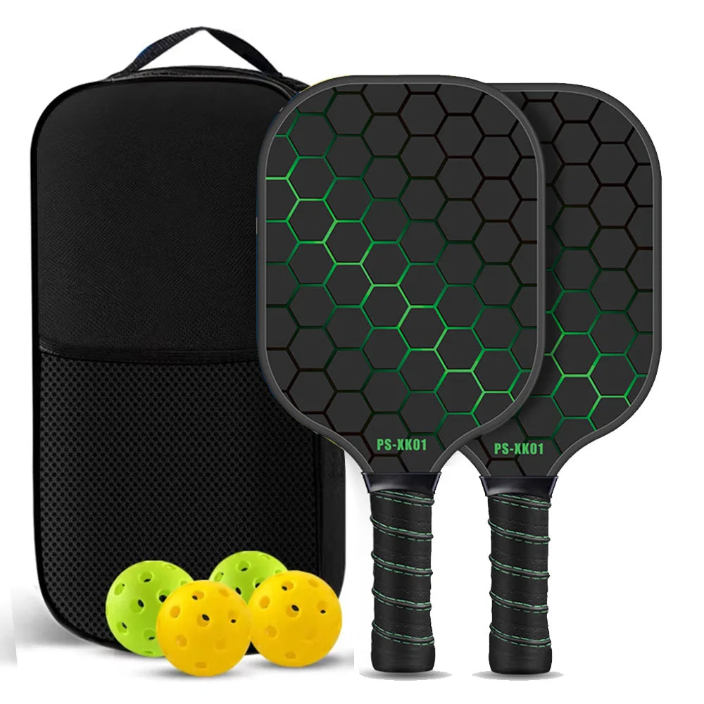 Carbon Fiber Pickleball Paddle Set