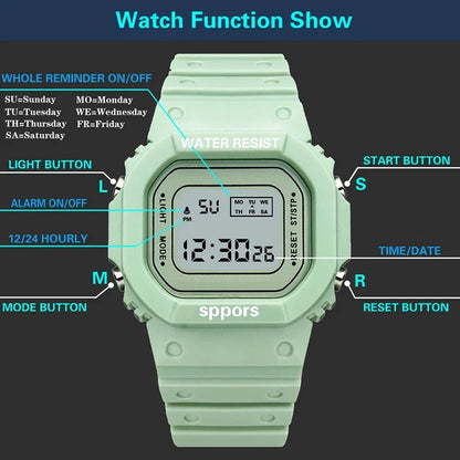 Montre de sport LED pour femmes