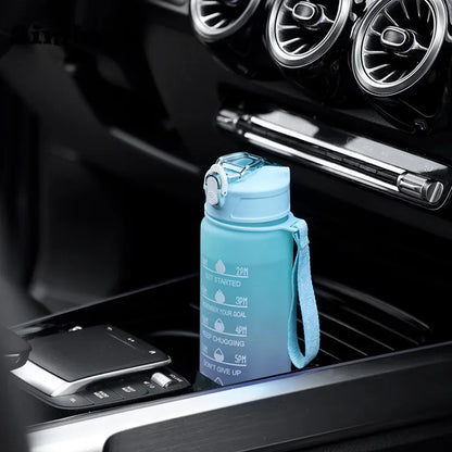 600-1000ml Motivational Water Bottle with Time Markers