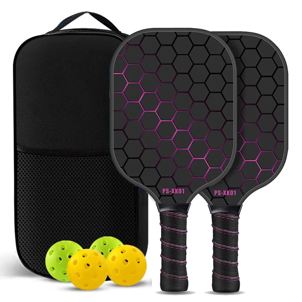 Carbon Fiber Pickleball Paddle Set
