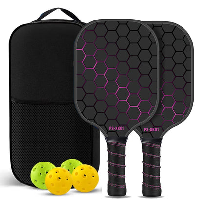 Carbon Fiber Pickleball Paddle Set