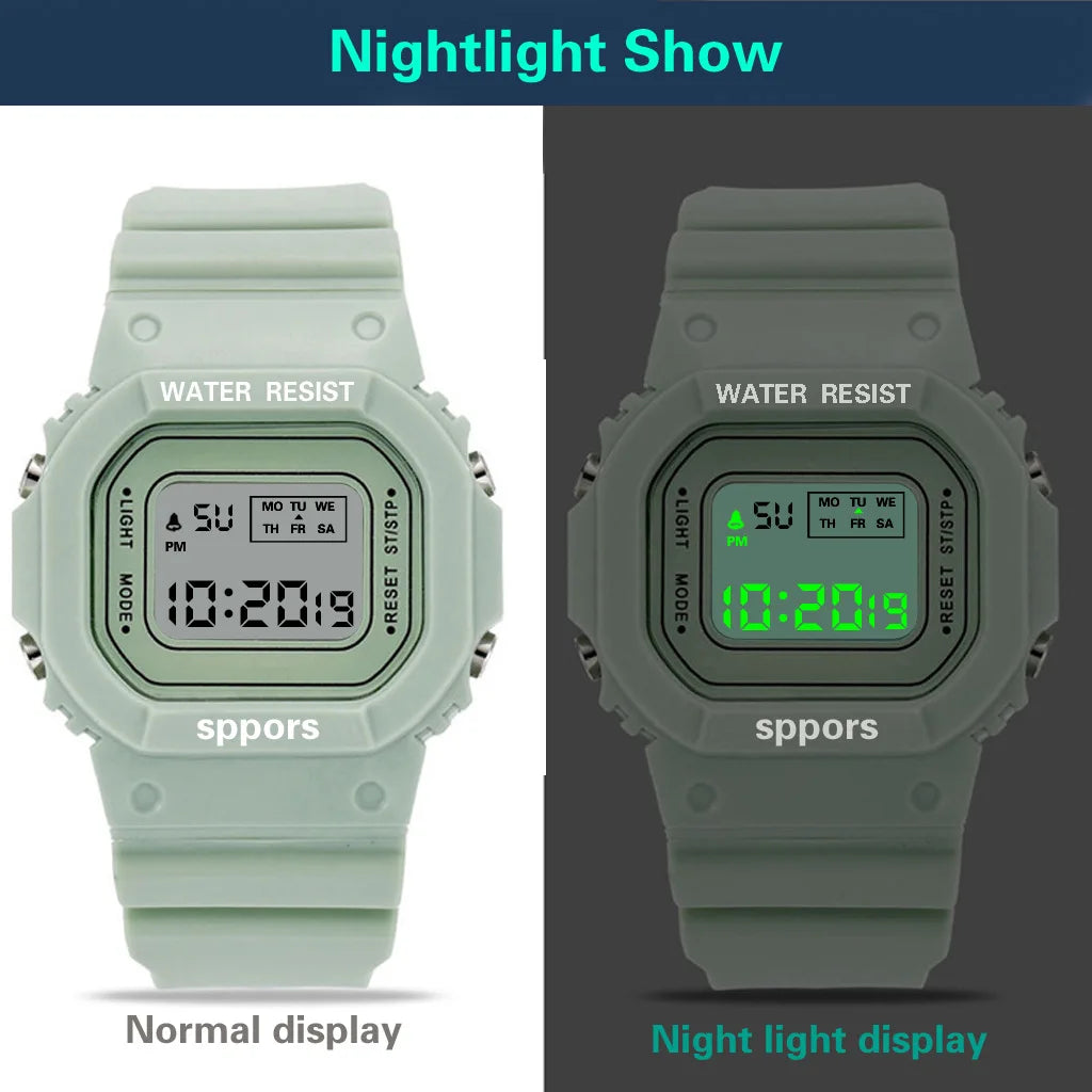 Montre de sport LED pour femmes